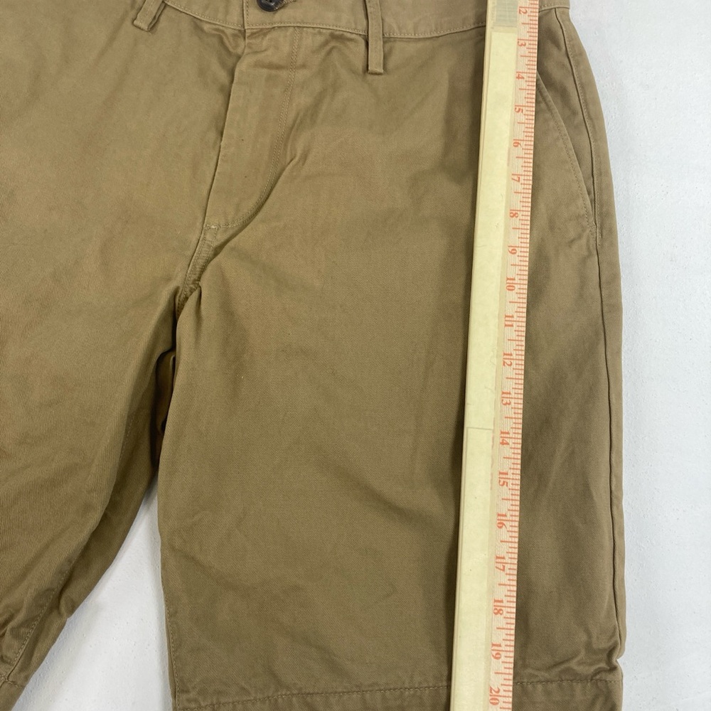 GAP Khakis Lived In Flat Front Chino Shorts Tan Men's Size 34 Summer Outdoor - Picture 4 of 16